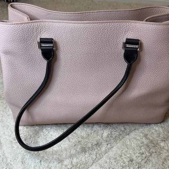 NWOT Kate Spade Pink Tote with Black Bow Accents - Picture 4 of 14
